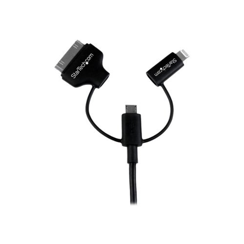 StarTech.com - 3.3' Lightning USB Charging Cable - Black