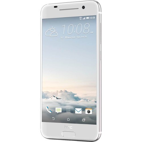 HTC - One 4G LTE with 32GB Memory Cell Phone (Unlocked) - Opal Silver-Front_Standard 