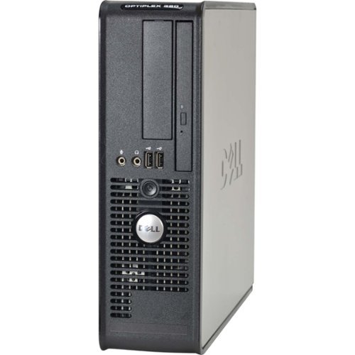 Dell - Refurbished OptiPlex 380 Series Desktop - Intel Core 2 Duo - 4GB Memory - 320 GB Hard Drive - Black-Angle_Standard 