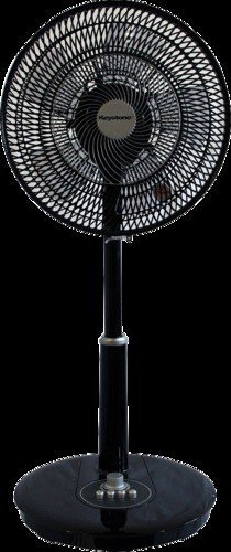  Keystone - 12 In. Table-to-Floor Pedestal Fan - Gun Metal