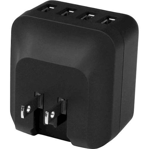 StarTech.com 4-Port USB International Wall Charger - Black GLOBAL SHIPPING