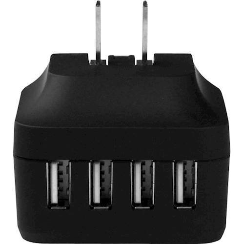 StarTech.com 4-Port USB International Wall Charger - Black WORLDWIDE DELIVERY