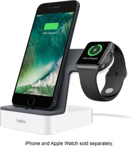  Belkin - PowerHouse™ Charging Dock for iPhone and Apple Watch - White