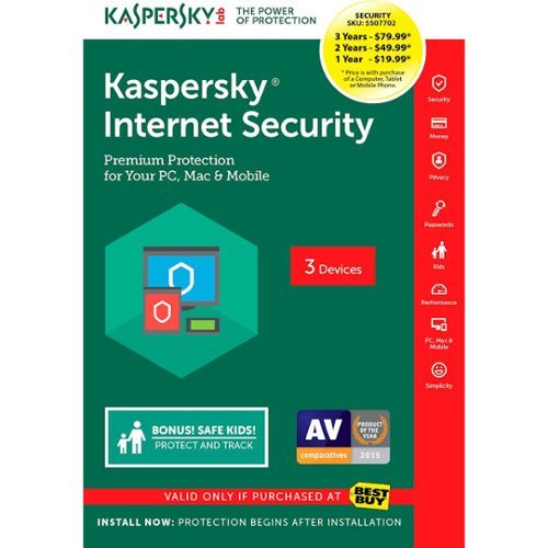  Kaspersky Lab - Kaspersky Internet Security 2017 1-year Term