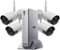 Lorex - 4-Channel, 4-Camera Outdoor Wireless 1080p 1TB DVR Surveillance System - White-Front_Standard