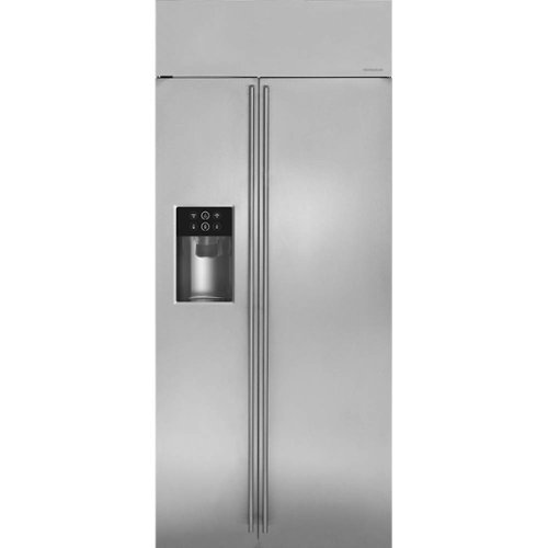  Monogram - 21.2 Cu. Ft. Side-by-Side Built-In Refrigerator - Stainless Steel