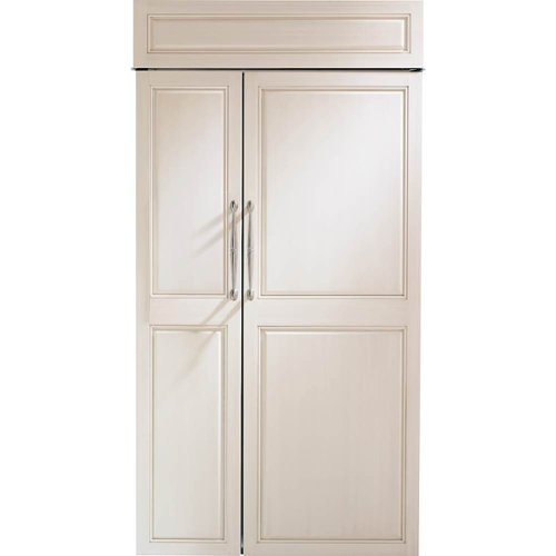 Monogram - 25.4 Cu. Ft. Side-by-Side Built-In Refrigerator - White-Front_Standard 