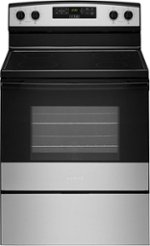 Amana - 4.8 Cu. Ft. Freestanding Electric Range - Stainless steel - Front_Standard