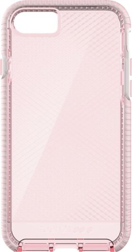 Tech21 EVO CHECK Case for Apple iPhone 7, 8 and SE (2nd generation) - White/Light Rose WORLDWIDE DELIVERY