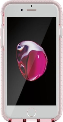 Tech21 EVO CHECK Case for Apple iPhone 7, 8 and SE (2nd generation) - White/Light Rose GLOBAL SHIPPING