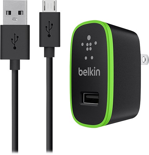  Belkin - USB Charger for Most USB-Enabled Devices - Black