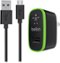 Belkin - USB Charger for Most USB-Enabled Devices - Black-Front_Standard