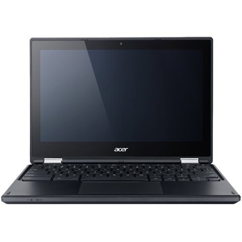 Acer - 2-in-1 11.6" Refurbished Touch-Screen Chromebook - Intel Celeron - 4GB Memory - 32GB eMMC Flash Memory - Black-Front_Standard 