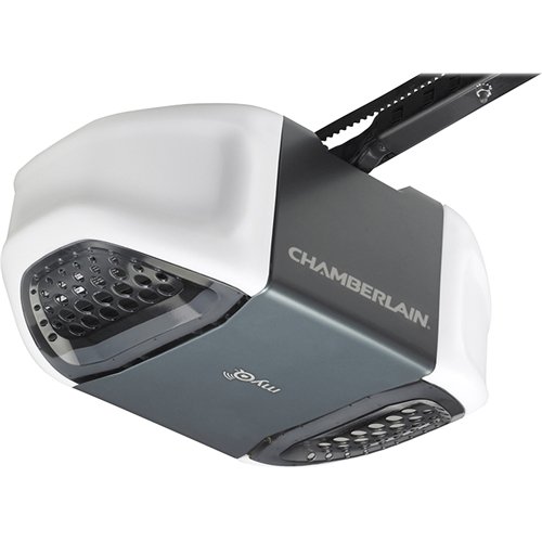  Chamberlain - MyQ Belt Whisper Drive Garage Door Opener - Gray