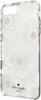 kate spade new york - Protective Hardshell Case for Apple® iPhone® 8 Plus - Cream with Stones/Hollyhock Floral Clear-Front_Standard