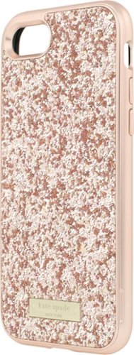  kate spade new york - Glitter Case with Bumper for Apple® iPhone® 7 - Rose gold/Exposed glitter rose gold