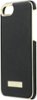 kate spade new york - Wrap Case for Apple® iPhone® 7 - Saffiano black/Gold logo plate-Front_Standard