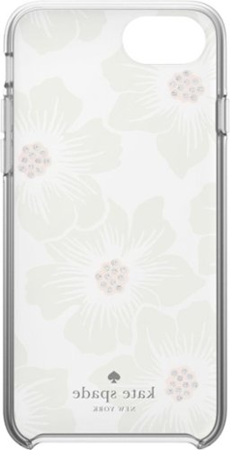 kate spade new york Protective Hardshell Case for Apple iPhone SE (3rd Generation) and iPhone 8/7/6/6s - Hollyhock Floral Clear/Cream with Stones HOW TO BUY