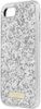 kate spade new york - Exposed Glitter Case with Metallic Bumper for Apple® iPhone® 7 - Silver/Exposed glitter silver-Front_Standard