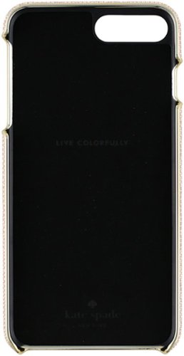 kate spade new york Wrap Case for Apple iPhone 8 Plus - Saffiano Rose Gold/Gold Logo Plate GLOBAL SHIPPING