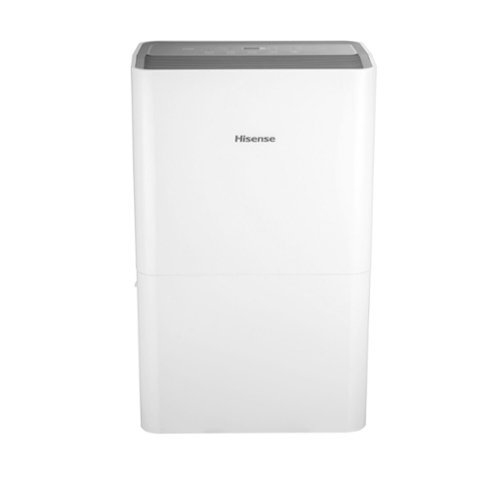 Hisense - 50 Pint Dehumidifier with 12-Quart Bucket Capacity - White-Front_Standard 