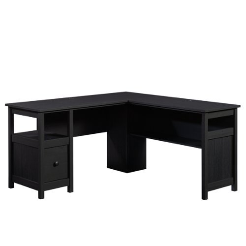 Sauder - Dawson Trail L-Desk - Raven Oak-Front_Standard 