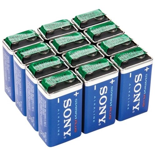 Sony - Stamina Plus 9V Batteries (12-Pack)