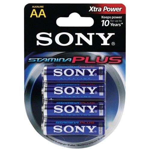  Sony - Stamina Plus AA Batteries (4-Pack)