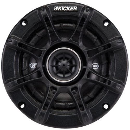  KICKER - 4&quot; 2-Way Car Speakers with Polypropylene Cones (Pair) - Black