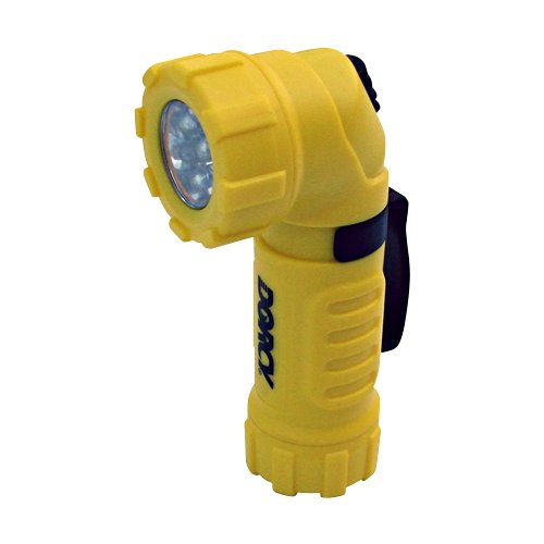 Dorcy 9 LED Angle Head Flashlight - Yellow INTERNATIONAL SHIPPING