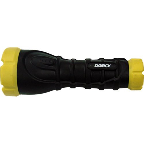 Dorcy - 170 Lumen LED Handheld Flashlight - Black with yellow