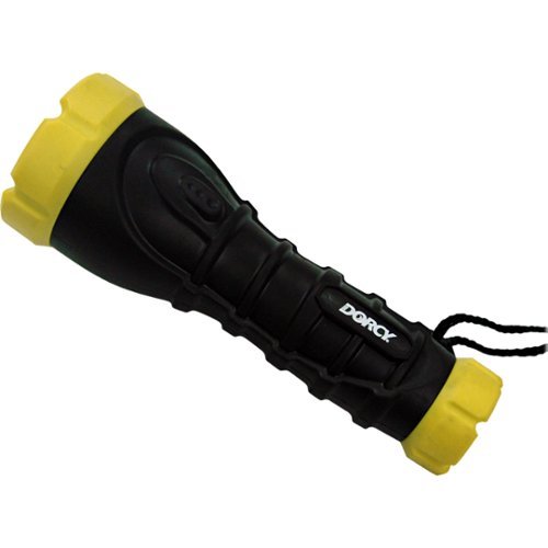Dorcy 170 Lumen LED Handheld Flashlight - Black with yellow WORLDWIDE DELIVERY