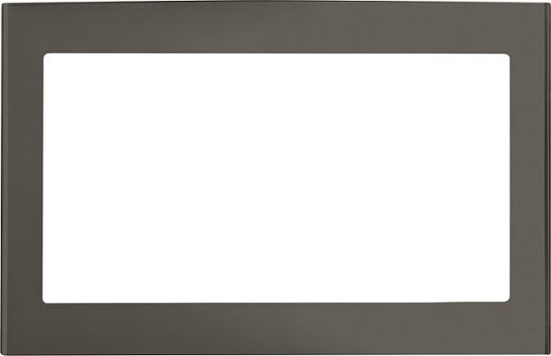 GE - 26.7" Trim Kit for Microwaves - Slate-Front_Standard 
