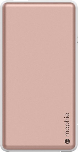  mophie - Powerstation Plus 4,000 mAh Portable Charger for Most USB-Enabled Devices - Rose gold
