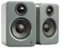 Kanto - YU2 3" 2-Way Powered Desktop Speakers (Pair) - Matte Gray-Front_Standard