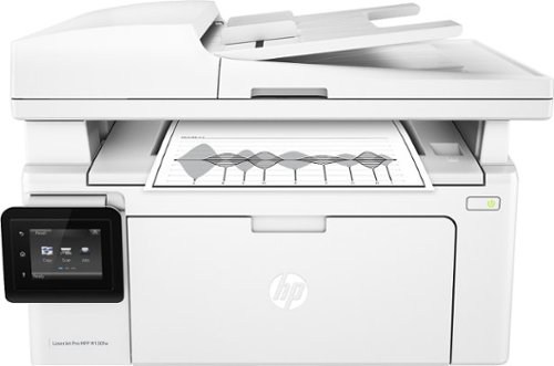  HP - LaserJet Pro MFP M130fw Wireless Black-and-White All-In-One Laser Printer - White