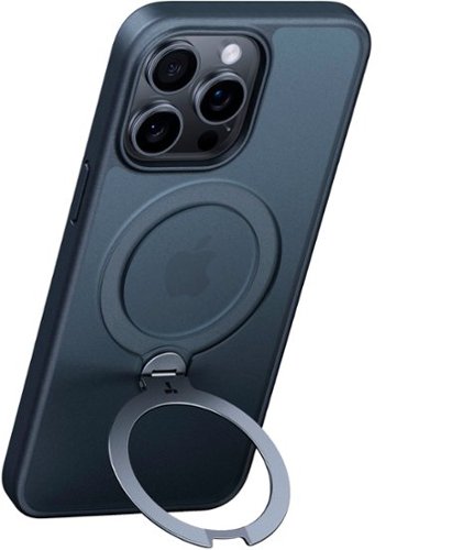 TORRAS UPRO Ostand Spin 360° Magnetic Stand Military Grade Shockproof & MagSafe-Compatible Case for Apple iPhone 15 Pro Max - Black WORLDWIDE DELIVERY