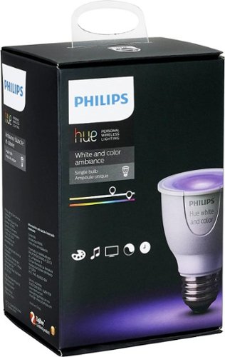  Philips - Hue PAR16 Wi-Fi Smart LED Spot Light Bulb - White and Color Ambiance