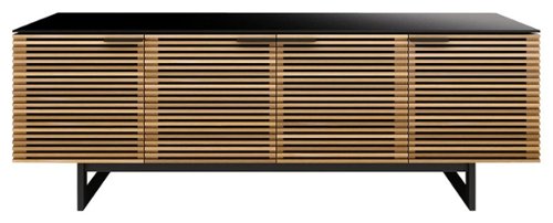 BDI - Corridor A/V Cabinet for Most Flat-Panel TVs Up to 85" - White-Front_Standard 