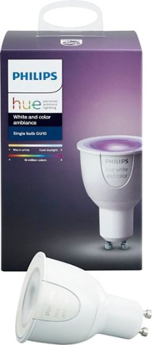  Philips - Hue GU10 Wi-Fi Smart LED Floodlight Bulb - White and Color Ambiance