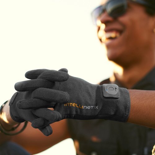 BROWNMED Vibration Therapy Glove Intellinetix Left and Right Hand Large - Black WORLDWIDE DELIVERY