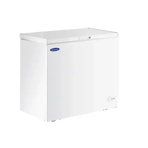 Front. Chery Life - 7.0 Cu.ft Solid Top Commercial Deep Chest Freezers with Lockable Stay-Open Lid Painted - White.