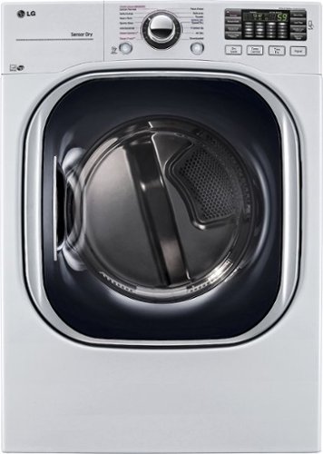  LG - 7.4 Cu. Ft. 14-Cycle Electric Dryer with Steam - White