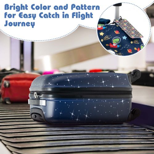 Costway 5 PCS Kids Luggage Set with Backpack Neck Pillow Luggage Tag Lunch Bag Wheels - Dark Blue HOW TO BUY