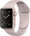 Apple Watch Series 2 38mm Rose Gold Aluminum Case Pink Sand Sport Band - Rose Gold Aluminum - (2016)-Front_Standard