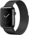 Apple Watch Series 2 42mm Space Black Stainless Steel Case Space Black Milanese Loop Band - Space Black Stainless Steel - (2016)-Front_Standard
