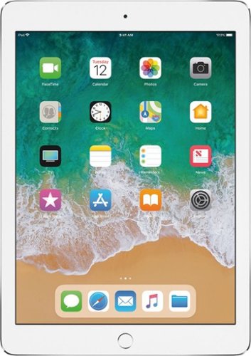 Apple - 9.7-Inch iPad Pro with Wi-Fi + Cellular - 128GB (AT&T) - Silver-Front_Standard 