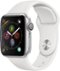 Apple Watch Series 4 (GPS) 40mm Silver Aluminum Case with White Sport Band - Silver Aluminum-Left_Standard 
