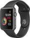 Apple Watch Series 1 42mm Space Gray Aluminum Case Black Sport Band - Space Gray Aluminum-Front_Standard 