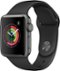 Apple Watch Series 2 42mm Space Gray Aluminum Case Black Sport Band - Space Gray Aluminum-Front_Standard 